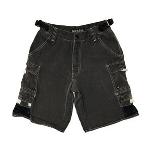 MACHINE Men's Black Cargo Shorts